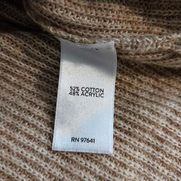 J. Jill Tan Pullover Sweater Size XL Neutral Minimalist Classic Casual Preppy - Picture 10 of 11